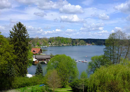 Flecken Zechlin mit Blick auf den „Schwarzen See“